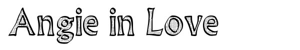 Angie in Love font preview